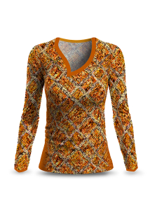 Women long sleeve shirts MIROUGE FALL - GERMENS artfashion – 100 % Cotton – Size M