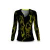 Discover the black green womens TERRA GREEN long-sleeved shirt by GERMENS artfashion - 100% cotton Made in Germany