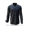 TRIANGLE - black shirt with mustering - GERMENS