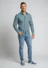 Discover colorful button up shirts for men CUBO AZUR - 100% cotton