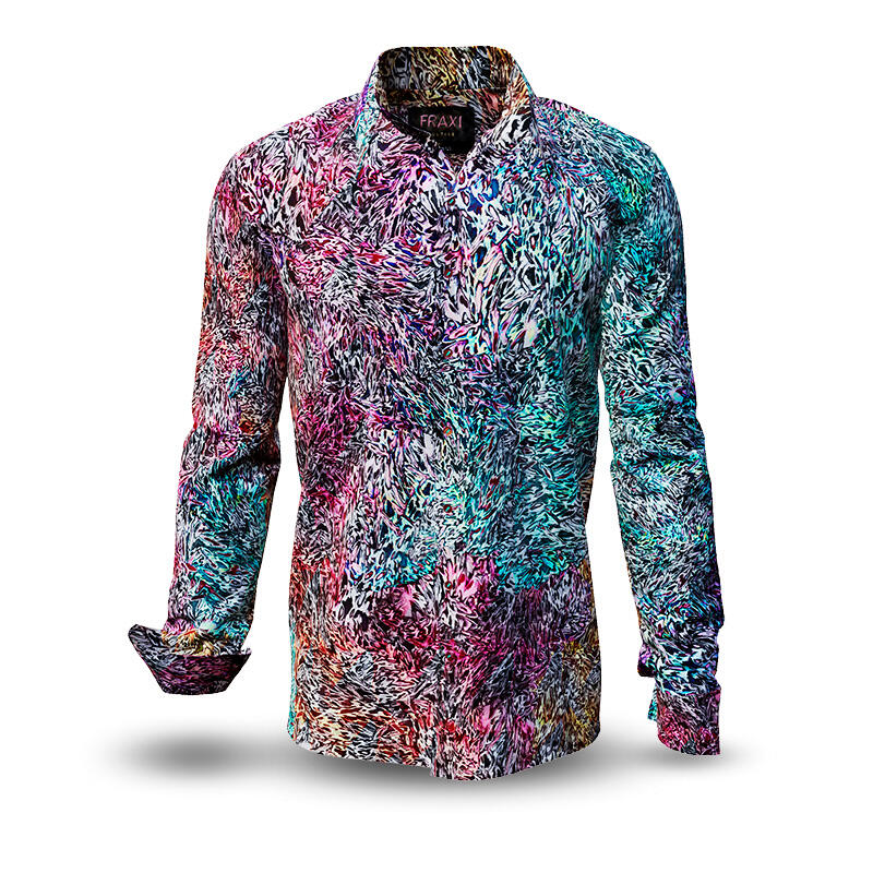 FRAXI MULTIPLE - Multi-colored spotted men´s shirt