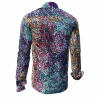 FRAXI MULTISE - Bordeaux Red Turquoise Patterned Shirt - GERMENS
