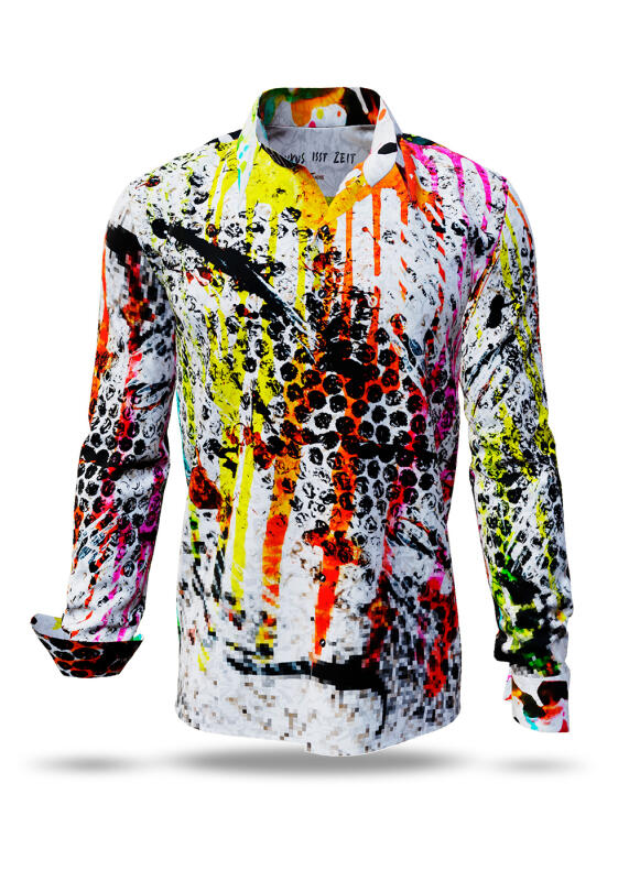 Discover colorful button up shirts for men LUXUS ISST ZEIT - 100% cotton