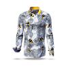 schwarz weiße Hemden Herren BEENIUS mit farbigen Bienen - 100 % Baumwolle Made in Sachsen - GERMENS artfashion