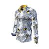 schwarz weiße Hemden Herren BEENIUS mit farbigen Bienen - 100 % Baumwolle Made in Sachsen - GERMENS artfashion