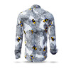 black white shirts men BEENIUS with colored bees - 100 % cotton Made in Saxony - GERMENS artfashion