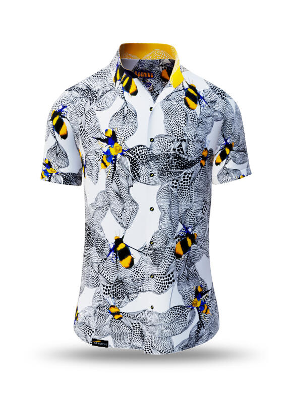 Summer shirt for men BEENIUS - 100% cotton - 10 sizes from XS to 6XL - exceptional design - finest workmanship - fabrics made in Germany - limited edition and exclusive