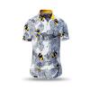 Sommerhemden Herren BEENIUS von GERMENS artfashion mit gemalten Bienen - 100 % Baumwolle Made in Sachsen - 10 Größen von XS bis 6XL
