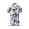 Sommerhemden Herren BEENIUS von GERMENS artfashion mit gemalten Bienen - 100 % Baumwolle Made in Sachsen - 10 Größen von XS bis 6XL