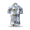 Sommerhemden Herren BEENIUS von GERMENS artfashion mit gemalten Bienen - 100 % Baumwolle Made in Sachsen - 10 Größen von XS bis 6XL