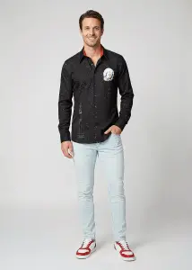 Entdecke bunte Hemden Herren JURI GAGARIN - 100 % Baumwolle