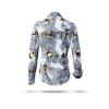Extravagante Hemdbluse BEENIUS von GERMENS artfashion mit Bienen aus 100 % Baumwolle - 7 Größen von XS bis 3XL