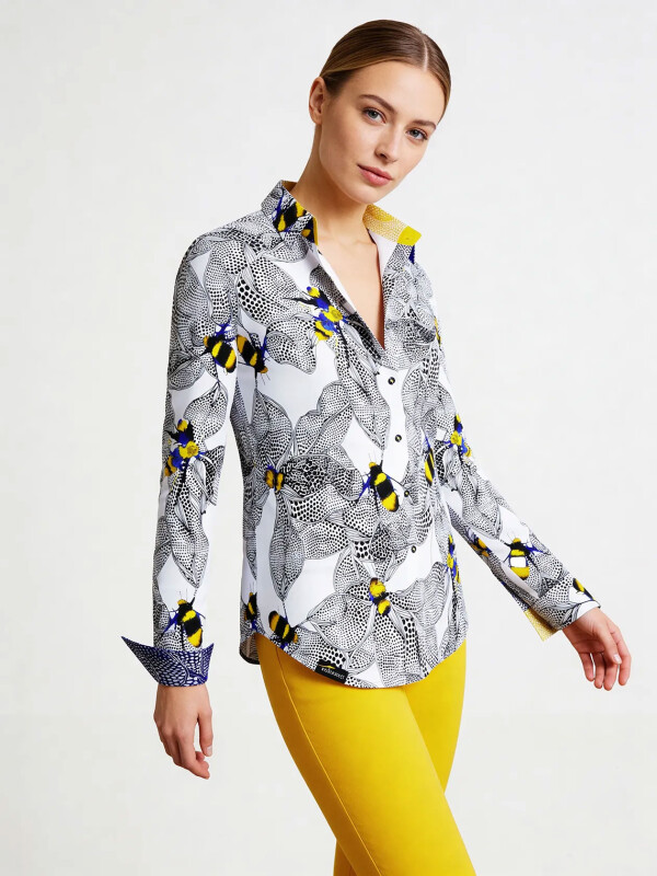 Unique blouse for women - BEENIUS - 100% cotton - GERMENS artfashion - Sizes XS to 3XL