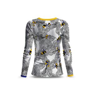 Langarm Shirt Damen BEENIUS mit Bienen von GERMENS...