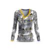 Langarm Shirt Damen BEENIUS mit Bienen von GERMENS artfashion - hergestellt aus 100 % Baumwolle Made in Sachsen/Germany - 7 Größen von XS bis 3XL
