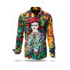 Entdecke bunte Hemden Herren BLUMEN MEXICOS - 100 % BW