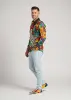 Entdecke bunte Hemden Herren BLUMEN MEXICOS - 100 % Baumwolle