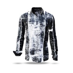 SK8B - Black and white artist men´s shirt - GERMENS