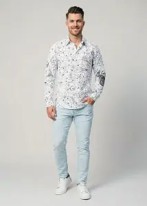 Discover colorful button up shirts for men BANK - 100%...