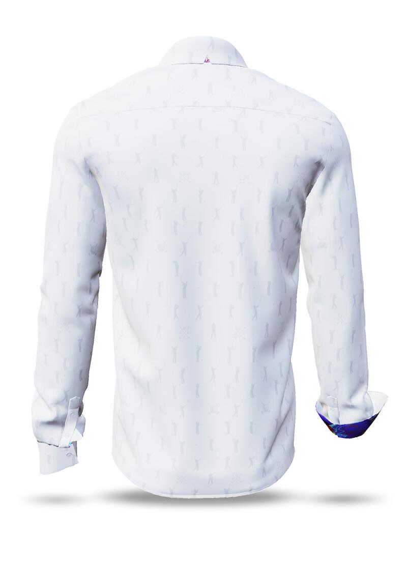 BINGO BANGO BONGO - White shirt with interwoven golfers