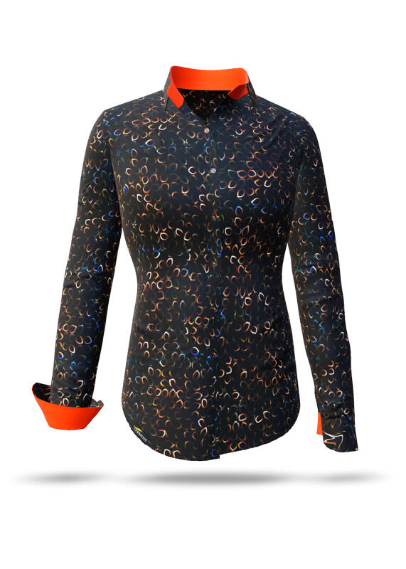 Unique blouse for women - SMOKER - 100% cotton - GERMENS artfashion - Sizes XS to 3XL