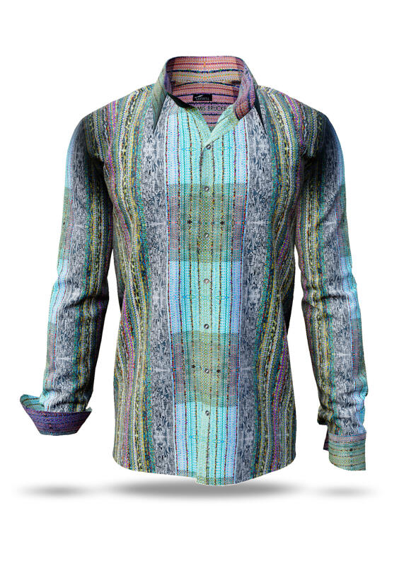 Discover colorful button up shirts for men MURAKAMIS BRIDGE - 100% cotton