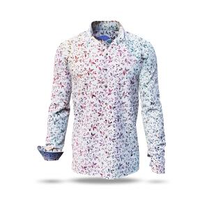 FLOREL BLANC - Bright shirt with floral patterns - GERMENS