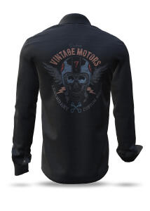 Entdecke bunte Hemden Herren VINTAGE MOTORS - 100 % BW