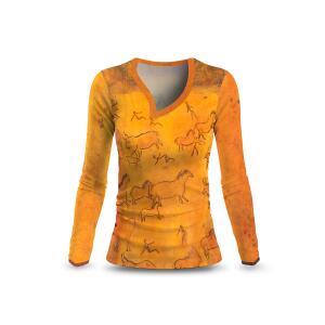 Langarm Shirt Damen CAVEMAN von GERMENS artfashion -...
