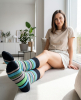 RAINING STRIPES - colorful striped socks - Unisex