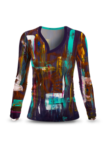 Women long sleeve shirts NIGHTLOVE - GERMENS artfashion – 100 % Cotton – Size M
