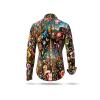 Extravagante Hemdbluse FLORA PHANTASTICA von GERMENS artfashion aus 100 % Baumwolle Made in Germany
