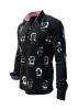 SCHWARZE Hemden Herren - 100 % Baumwolle - GERMENS artfashion