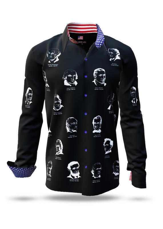 Discover colorful button up shirts for men PRESIDENTS OF THE USA NIGHT - 100% cotton