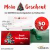 Christmas present for customers - voucher 50 Euro