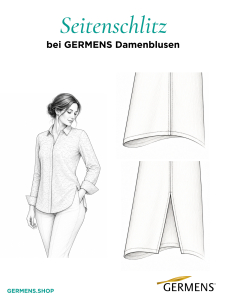 Seitenschlitz für Damenblusen