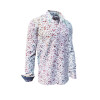 Entdecke bunte Hemden Herren FLOREL BLANC - 100 % BW