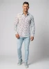 Discover colorful button up shirts for men FLOREL BLANC - 100% cotton