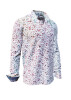 Casual Long Sleeve Shirts FLOREL BLANC – GERMENS artfashion – 100 % Cotton - Size 4XL