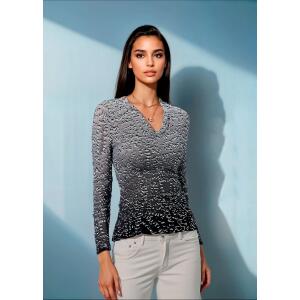 graues Langarm Shirt Damen METAL von GERMENS - 100 %...