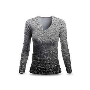 graues Langarm Shirt Damen METAL von GERMENS - 100 %...