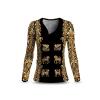 Langarm Shirt Damen BAROQUENT von GERMENS artfashion - hergestellt aus 100 % Baumwolle Made in Sachsen/Germany - 7 Größen von XS bis 3XL