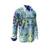 men´s long sleeve casual shirts CARROUSEL MINT - GERMENS
