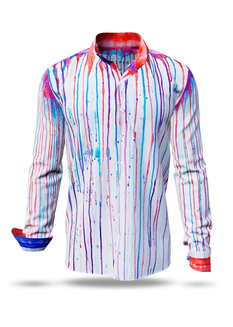 men´s long sleeve casual shirts STRIPES - GERMENS
