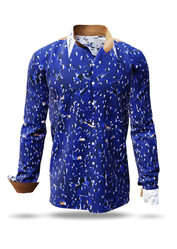 Discover colorful button up shirts for men ROMO - 100% cotton