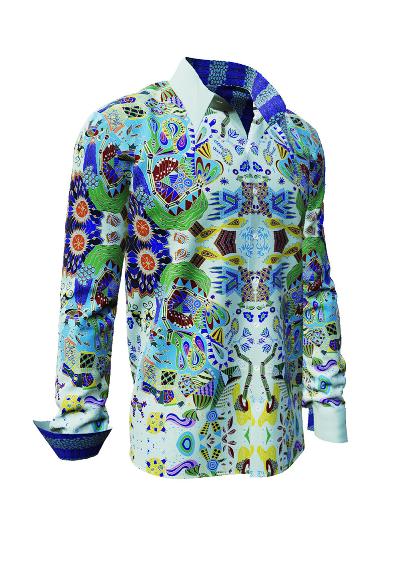 ausgefallene Hemden fr Mnner CARROUSEL MINT - GERMENS
