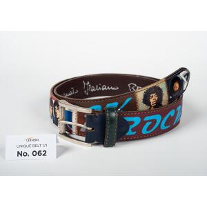 Discover the mens leather belt No. 062, handmade in Milan...