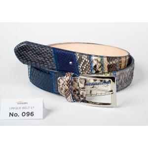 Discover the GERMENS mens leather belt No. 096, handmade...