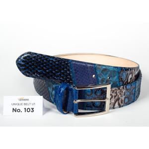 Discover the GERMENS mens leather belt No. 103, handmade...