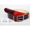 Discover the GERMENS mens leather belt No. 104, handmade in Milan from high-quality python and cowhide leather, unique patchwork design, exclusive and limited.